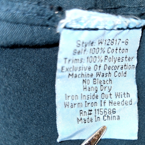 NWT Johnny Was Kiki Drape Tunic Top Blue Size Large - Picture 10 of 16